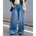  джинсы Denim Denim брюки 10.5oz tuck широкий Silhouette легкий машина b Denim брюки [ скорость ./ механизм омыватель bru/ подвеска tenabru]