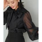 「RUIRUE BOUTIQUE」 長袖ブラウス LL ブラック レディース
