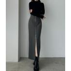 「Louere」 タイトスカート X-LARGE ダークグレー レディース