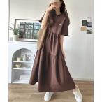 「classicalelf」 半袖ワンピース X-LARGE ブラウン レディース