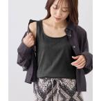 ショッピングタンクトップ タンクトップ ノースリーブ ラメテレコタンクトップ レディース