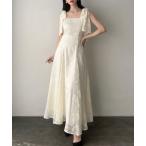 「Meiru」 キャミソールワンピース MEDIUM アイボリー レディース
