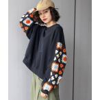 「niko and...」 スウェットカットソー MEDIUM ダークブルー レディース