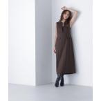 「NATURAL BEAUTY BASIC」 サロペットスカート MEDIUM ダークブラウン レディース