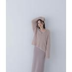 「NATURAL BEAUTY BASIC」 コンビワンピース MEDIUM ピンク レディース