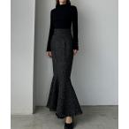 「Louere」 フレアスカート SMALL ブラック系その他 レディース