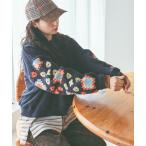 「niko and...」 スウェットカットソー MEDIUM ダークブルー レディース
