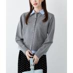 「SHIPS Colors」 ニットカーディガン ONE SIZE グレー レディース