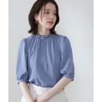 「N.（N. Natural Beauty Basic）」 半袖ブラウス MEDIUM ブルー レディース