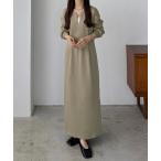 「callautia」 長袖ワンピース SMALL モカ レディース
