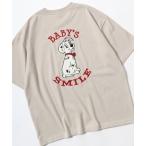 tシャツ Disney（ディズニー）キャラクターTシャツ ビッグシルエット/ミッキーマウス サガラ刺繍 ワッペン 半袖T メンズ レディース