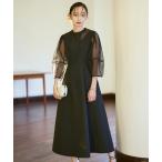 「RUIRUE BOUTIQUE」 長袖ワンピース LL ブラック レディース