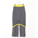 [UN3D.] легкий брюки 38 серый женский 