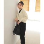 「NATURAL BEAUTY BASIC」 コンビワンピース MEDIUM ブラック系その他 レディース