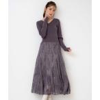 「NOELA」 ニットワンピース フリー グレー レディー