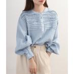 ブラウス シャツ ubasoku リネン 胸元�