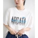 tシャツ スポーティーロゴアソートプリントTシャツ レディース