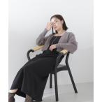 「NATURAL BEAUTY BASIC」 コンビワンピース MEDIUM ブラック系その他 レディース