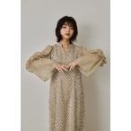 「niana」 長袖ワンピース M ベージュ レディース