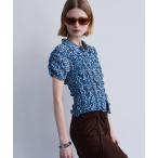 ブラウス シャツ 半袖 Shirring French Sleeve Shirt