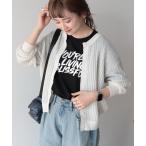 「AMERICAN HOLIC」 ニットカーディガン M オフホワイト レディース