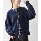 「SHIPS any」 カーディガン ONE SIZE ネイビー レディース