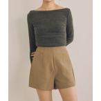 パンツ ラインカットショートパンツ レディース