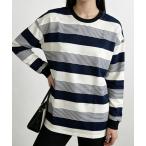 tシャツ ボーダー柄Ｔシャツカットソープルオーバー レディース
