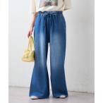  джинсы Denim Denim брюки [ прекрасный ножек видно /3 размер развитие ] мягкость Roo z flair легкий Denim женский 