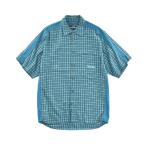 ショッピングused シャツ 「USED」90’s QUIKSILVER チェック柄 ハーフスリーブ シャツ メンズ レディース