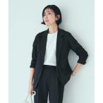  церемония костюм костюм IEDIT пыльца Release &UV cut . счастливый прекрасный nobi балет Fit (R) tailored jacket [ темный темно-синий ] женский 