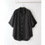 ショッピングショート シャツ パターンクリスプ ショートスリーブ バンドカラーシャツ メンズ レディース