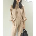 「RUIRUE BOUTIQUE」 パンツスーツ LL ベージュ レディース