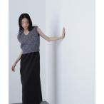 「NATURAL BEAUTY BASIC」 コンビワンピース MEDIUM ブラック レディース