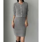 「Louere」 セットアップ LARGE グレー レディース