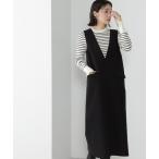 「NATURAL BEAUTY BASIC」 サロペットスカート MEDIUM ブラック レディース
