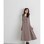 「NATURAL BEAUTY BASIC」 サロペットスカート MEDIUM ブラウン レディース