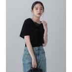 tシャツ MATINEE LINE/シアーベロア半袖T/658132 レディース