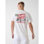 t рубашка GUESS JEANS WEST Coast Hotel Tee футболка задний принт мужской 