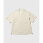 シャツ スエードタッチレーヨン オープンカラー ハーフスリーブ シャツ メンズ