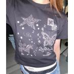 tシャツ 「25quee」プリントチビTEE SS/670328 レディース