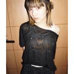 tシャツ 「25quee」ラインストーンボートネックTEE/680986 レディース