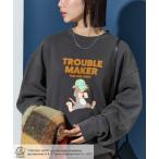 「FREAK'S STORE」 スウェットカットソー フリ- チャコールグレー レディース