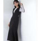 「NATURAL BEAUTY BASIC」 サロペットスカート MEDIUM ブラック レディース