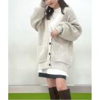 「JEANASIS」 ニットカーディガン FREE グレー レディース