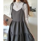 「classicalelf」 キャミソールワンピース X-LARGE グレー レディース