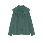「Mila Owen」 長袖ブラウス 0 グリーン レディース