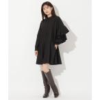 「AND COUTURE」 シャツワンピース FREE ブラック レディース