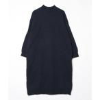 「Sunny clouds」 7分袖ワンピース M ネイビー レディース