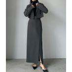 「Louere」 セットアップ SMALL チャコール レディース